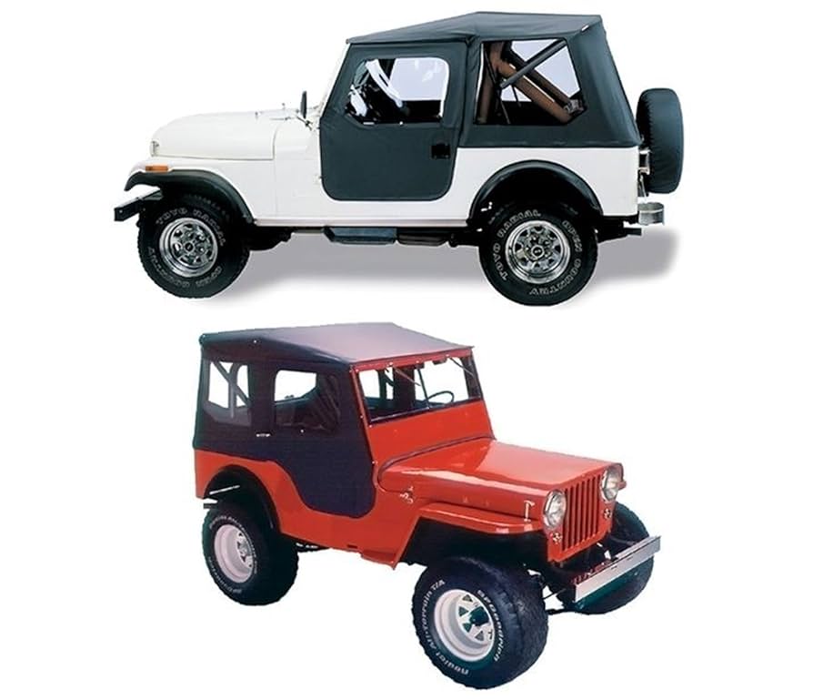 Amazon.com: Bestop 5140301 Black Tigertop for 1948-1953 CJ
